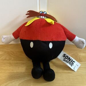 Sonic the Hedgehog 9" Dr. Eggman Robotnik Villain Plush Toy Figure Jakks Pacific